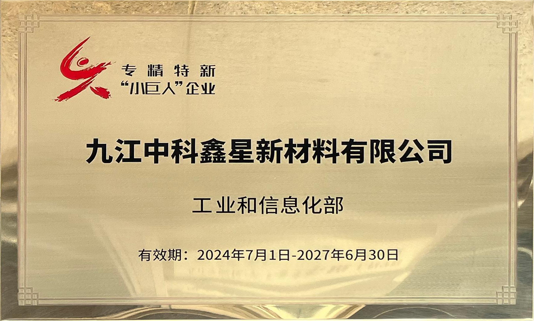 国家专精特新“小巨人”企业